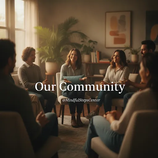 Community therapy circle Instagram post